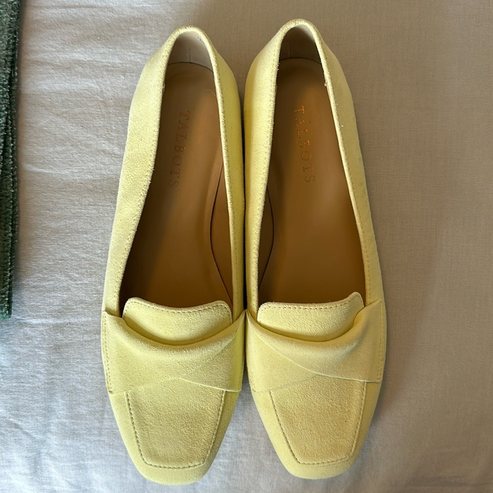 Yellow flats from Talbots. Comfortable but Never worn.